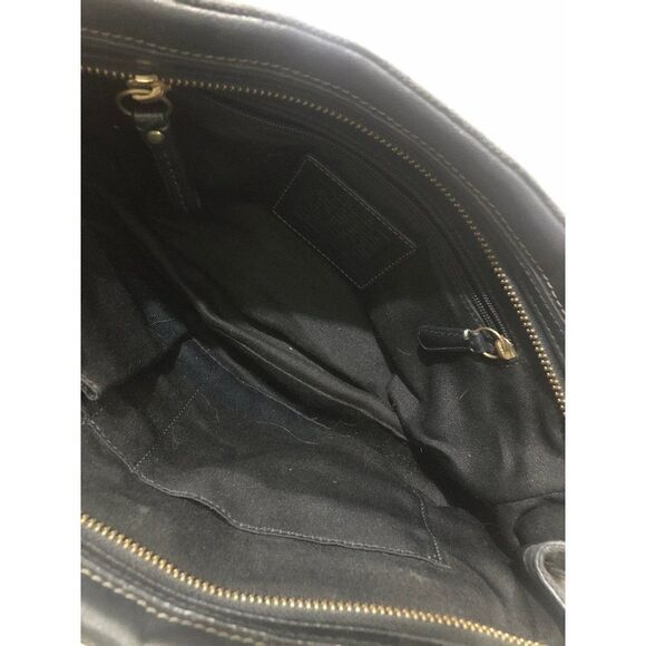 Coach Hampton Signature Carry All Tote Handbag Black D0773 11062 - Picture 6 of 7